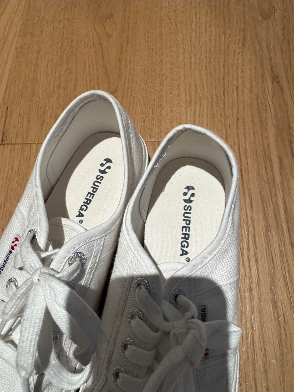 Superga White Canvas Low-Top Sneakers - Picture 2 of 9